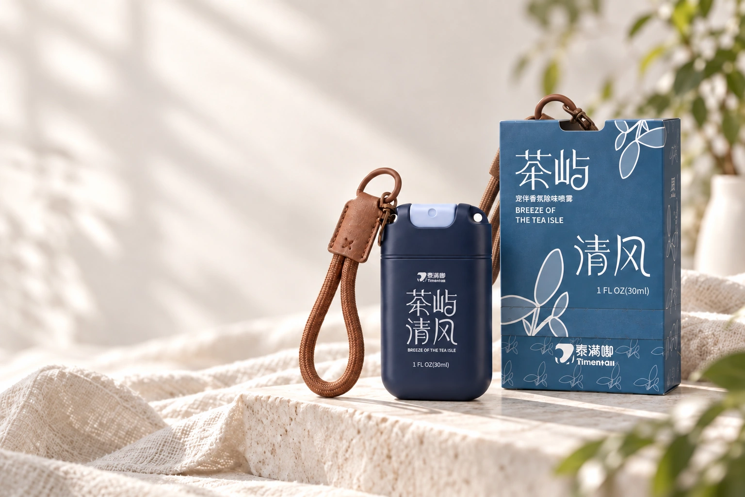 Tea Island Breeze 30 mL fragrance bottle with its blue carton